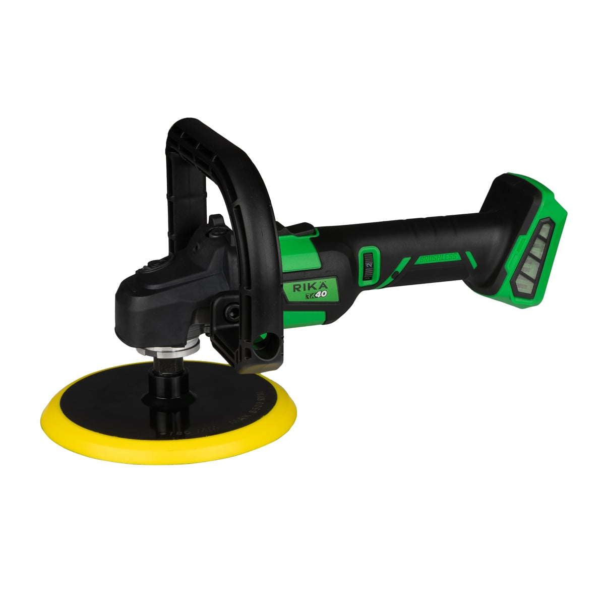 Rikä RK40 40V Cordless Rotary Car Polisher | 180mm Pad | Brushless Motor | Body Only